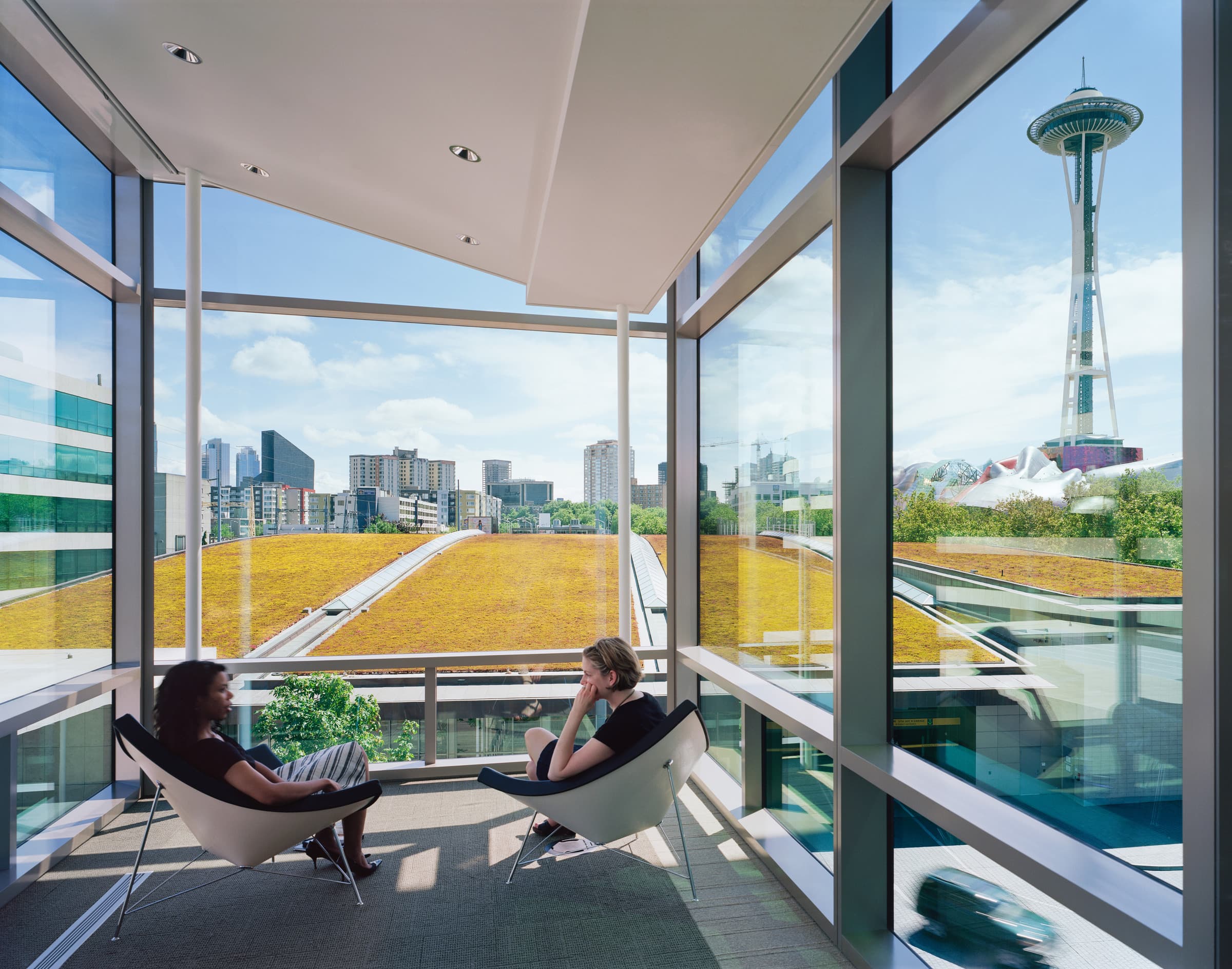 View of the Bill & Melinda Gates Foundation Seattle Campus.