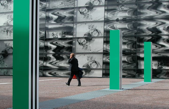 business, suit, plaza, cell phone, walking